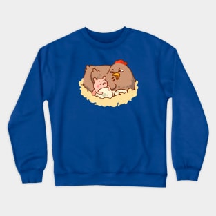 Bear chicken egg Crewneck Sweatshirt